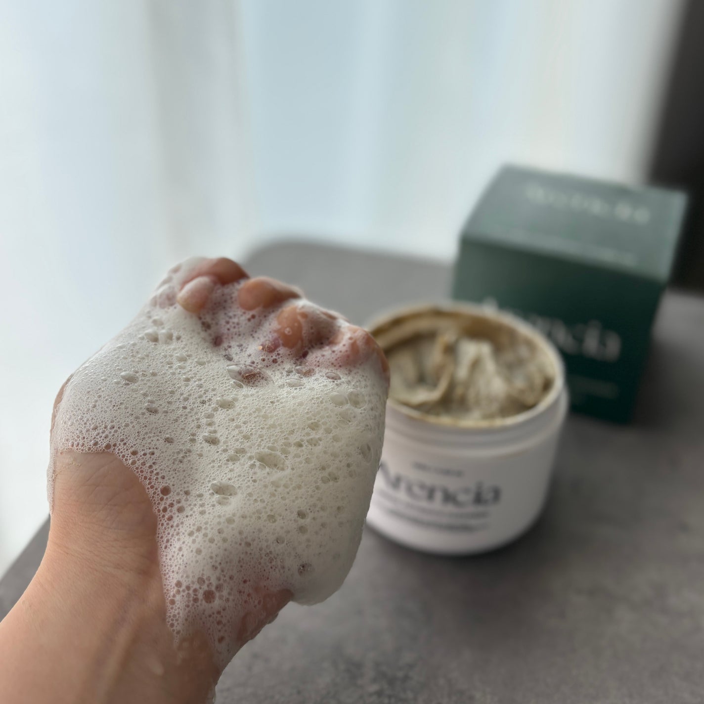 プレミアムもちソープ「グリーンアルティザン」/アレンシア/その他洗顔料を使ったクチコミ(5枚目)