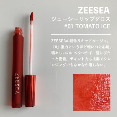 ZEESEA 「0」重力　軽いリキッド #ルージュ/ZEESEA/リップグロスを使ったクチコミ（2枚目）