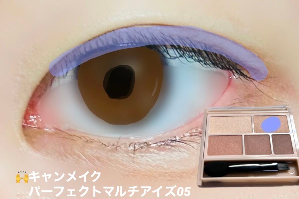 パーフェクトマルチアイズ/キャンメイク/アイシャドウパレットを使ったクチコミ(2枚目)