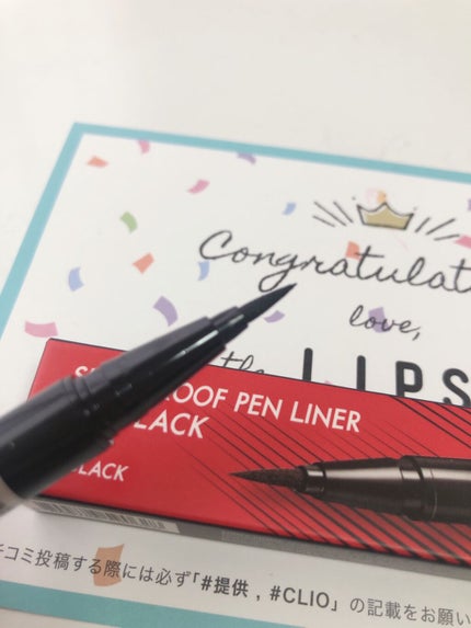 スーパープルーフ ペン ライナー/CLIO/リキッドアイライナーを使ったクチコミ(2枚目)