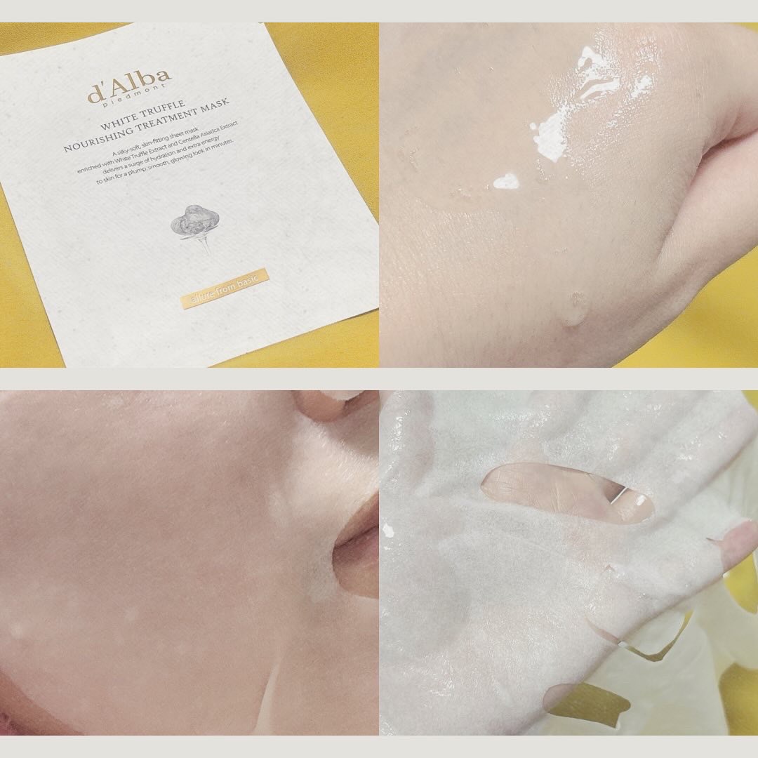 ホワイトトリュフナリシングトリートメントマスク/ダルバ/シートマスク・パックを使ったクチコミ（3枚目）