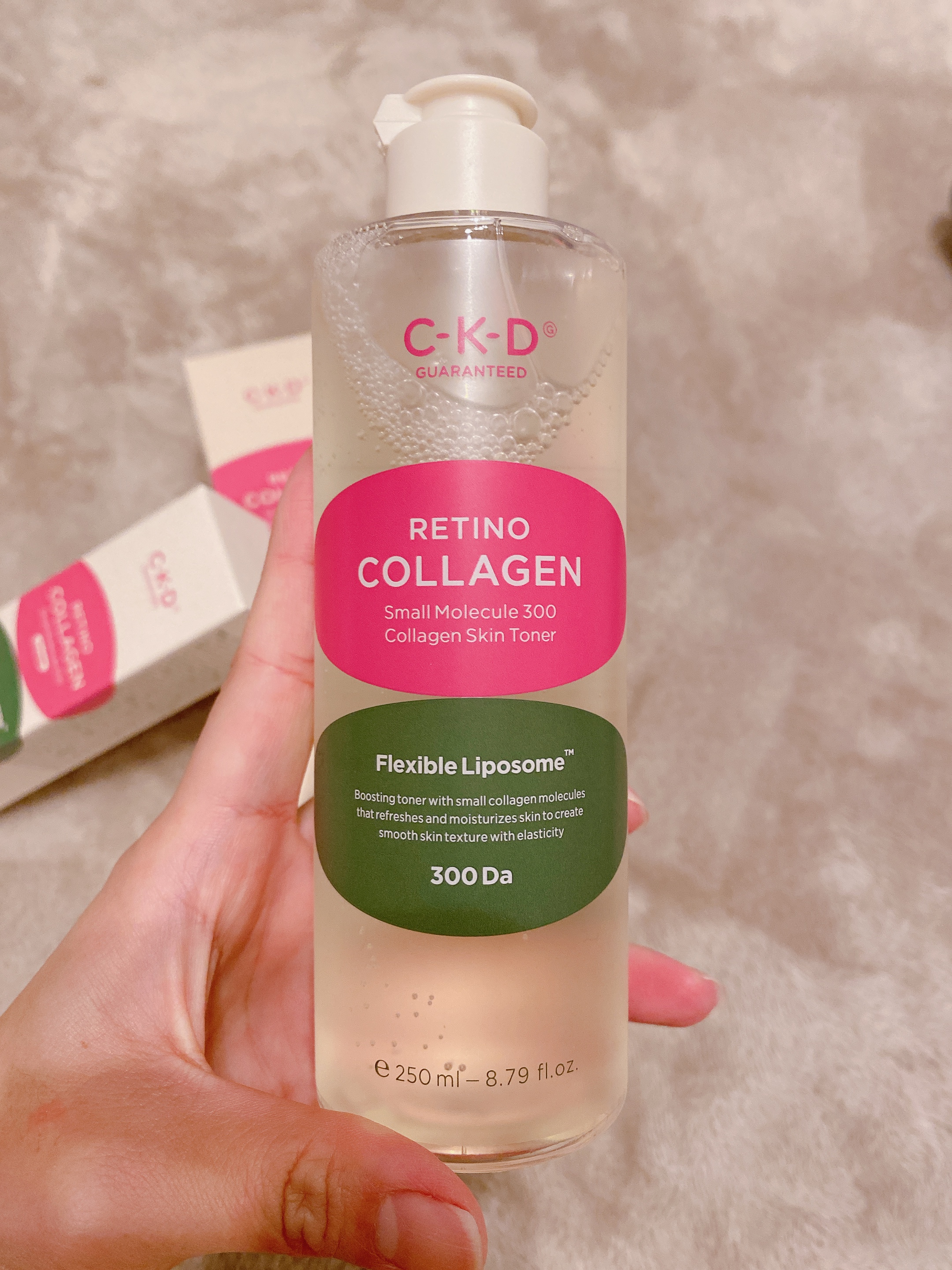 レチノコラーゲン低分子300トナー/CKD/化粧水を使ったクチコミ（2枚目）