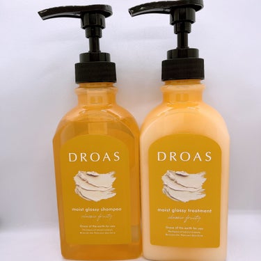 DROAS モイストグロッシーシャンプー/トリートメントのクチコミ「DROASのモイストグロッシーシャンプー/トリートメントを使用しました😊

泥の地肌ヘッドスパ.....」（1枚目）