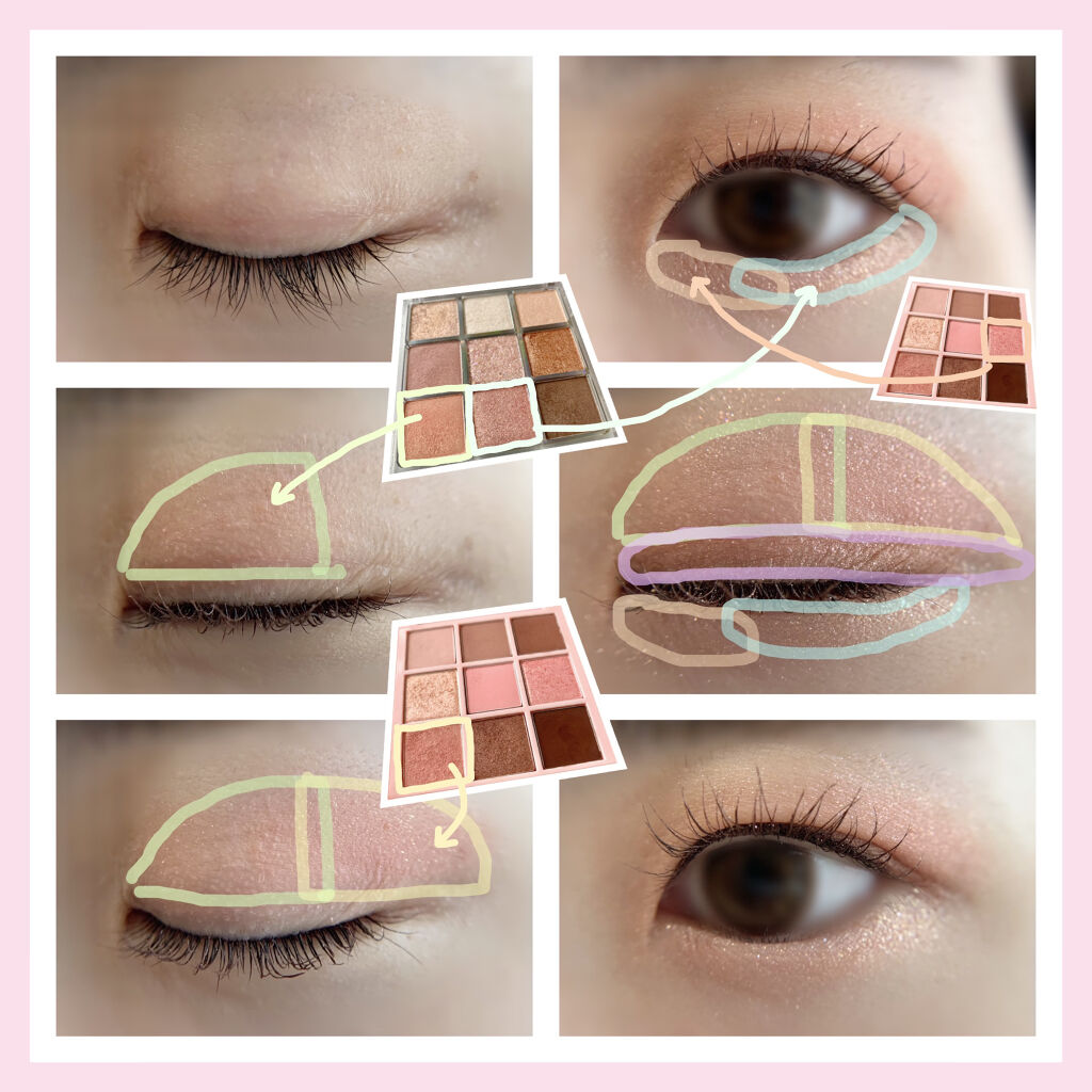 グリッターアイシャドウパレット/heimish/アイシャドウパレットを使ったクチコミ（3枚目）