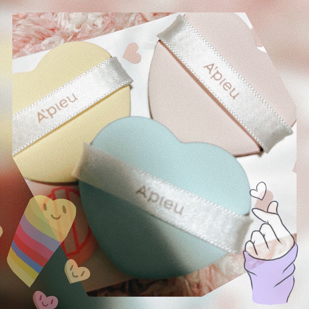 ハートパフ/A’pieu/パフ・スポンジを使ったクチコミ(2枚目)