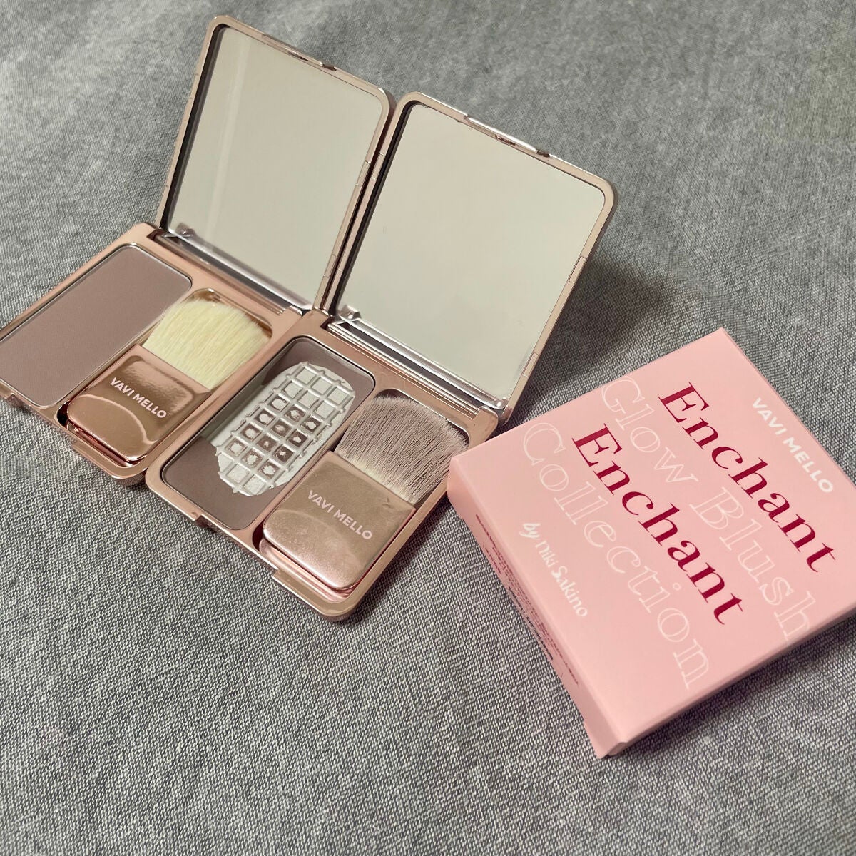 エンチャントグロウブラッシュ/VAVI MELLO/パウダーチークを使ったクチコミ(1枚目)