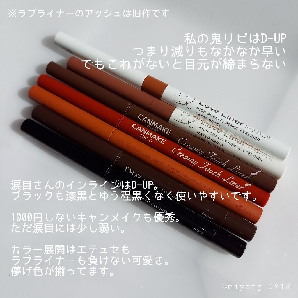 スーパーフィットジェルライナー/D-UP/ジェルアイライナーを使ったクチコミ(5枚目)