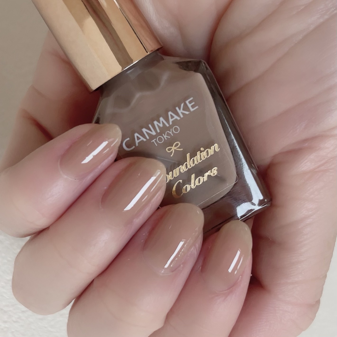 ファンデーションカラーズ 08 ミルクティーベージュ/キャンメイク/マニキュアを使ったクチコミ（3枚目）