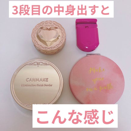 3段式クリアーケース/DAISO/その他化粧小物を使ったクチコミ(10枚目)