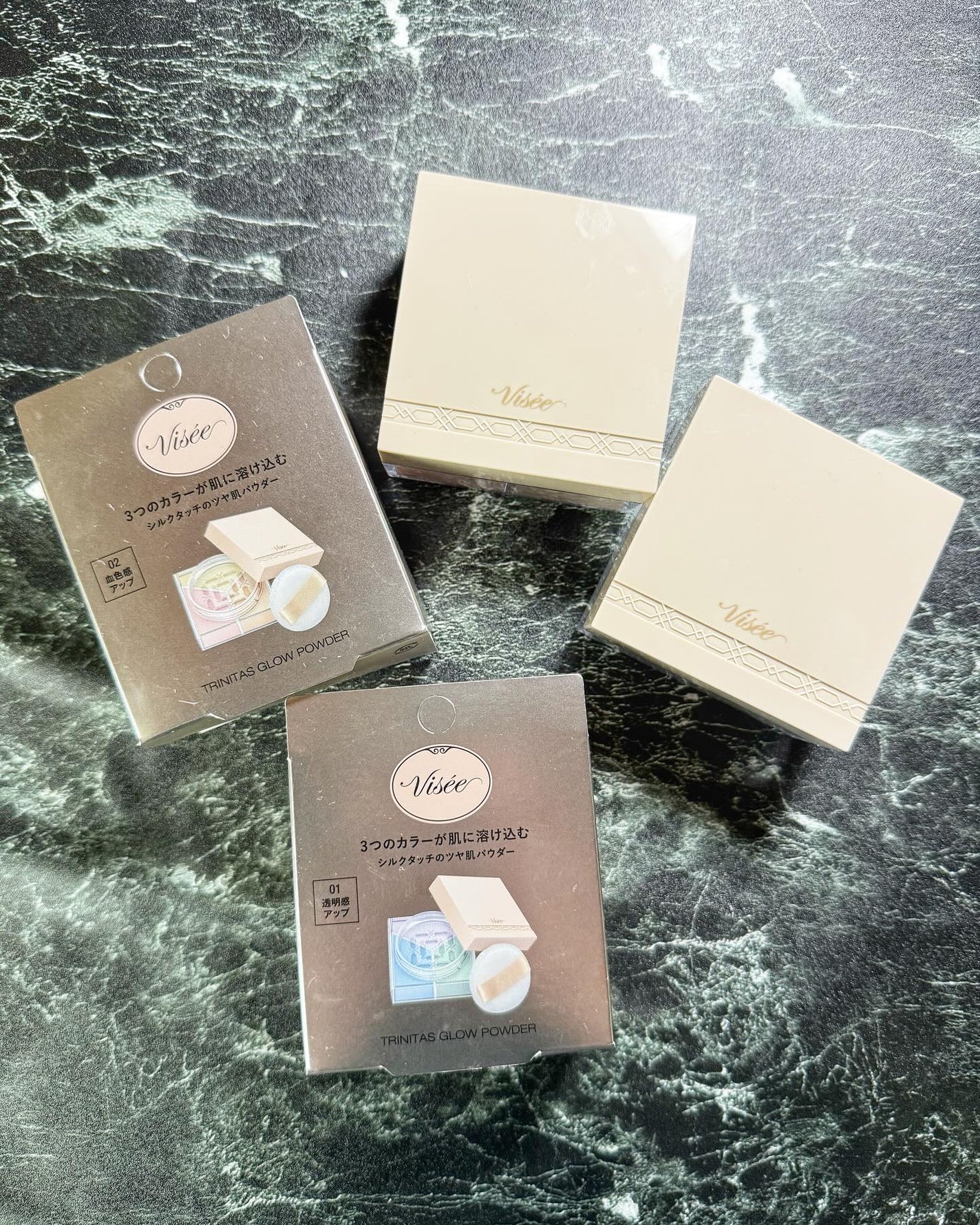 トリニタス グロウ パウダー/Visée/ルースパウダーを使ったクチコミ(3枚目)