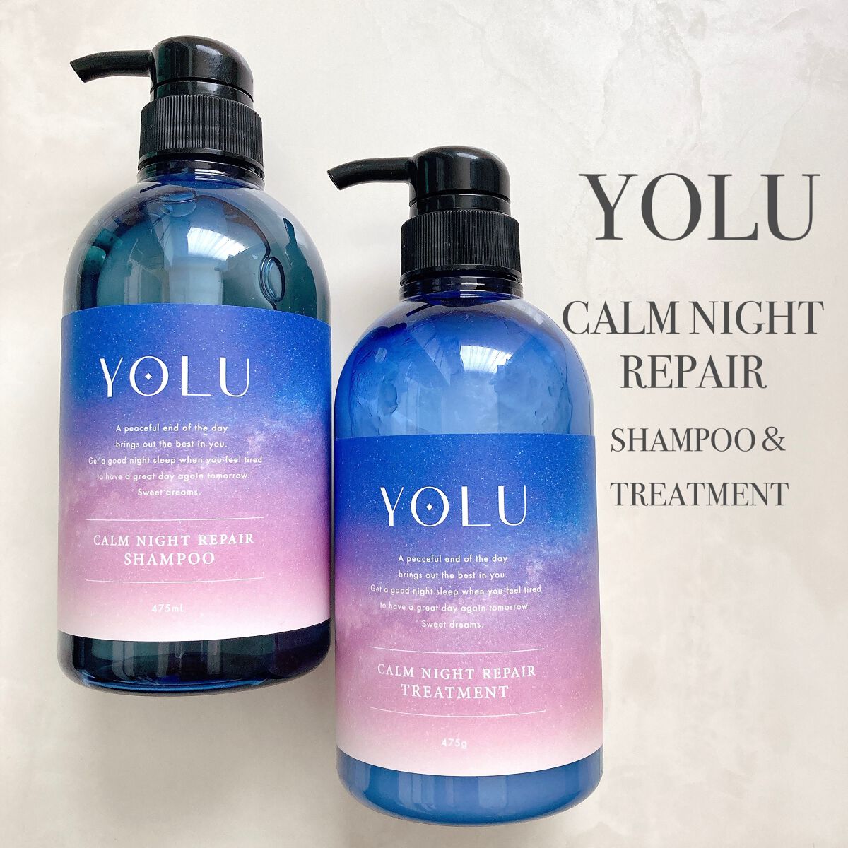 カームナイトリペアシャンプー/トリートメント/YOLU/市販シャンプーを使ったクチコミ(2枚目)
