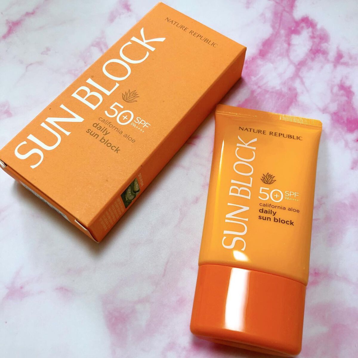 サラサラSUN デュオ サンブロック /ネイチャーリパブリック/日焼け止めクリームを使ったクチコミ(1枚目)