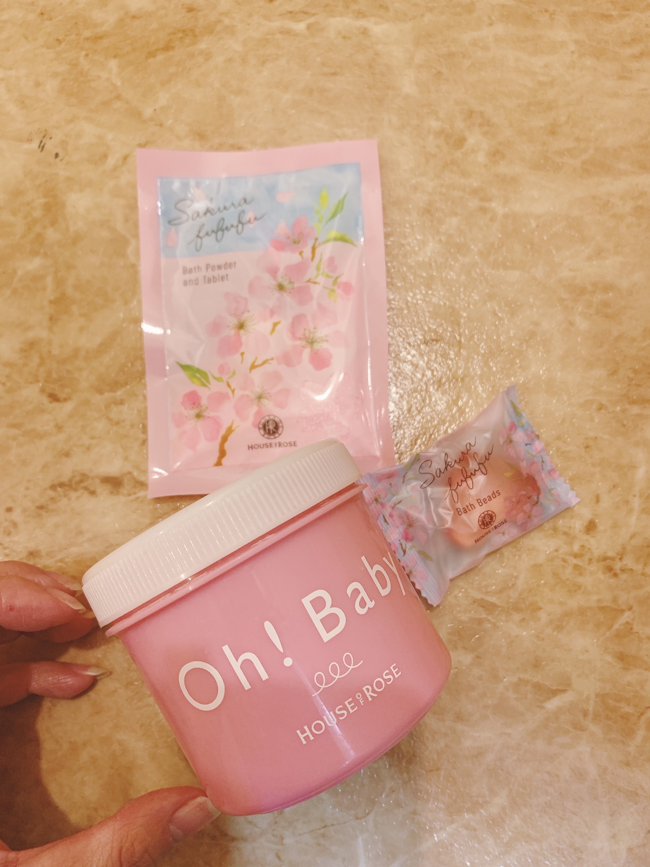 さくらふふふ バスビーズ n/ハウス オブ ローゼ/保湿系入浴剤を使ったクチコミ（1枚目）