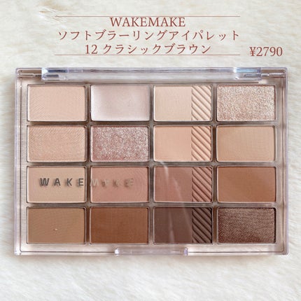 ソフトブラーリングアイパレット/wakemake/アイシャドウパレットを使ったクチコミ(2枚目)