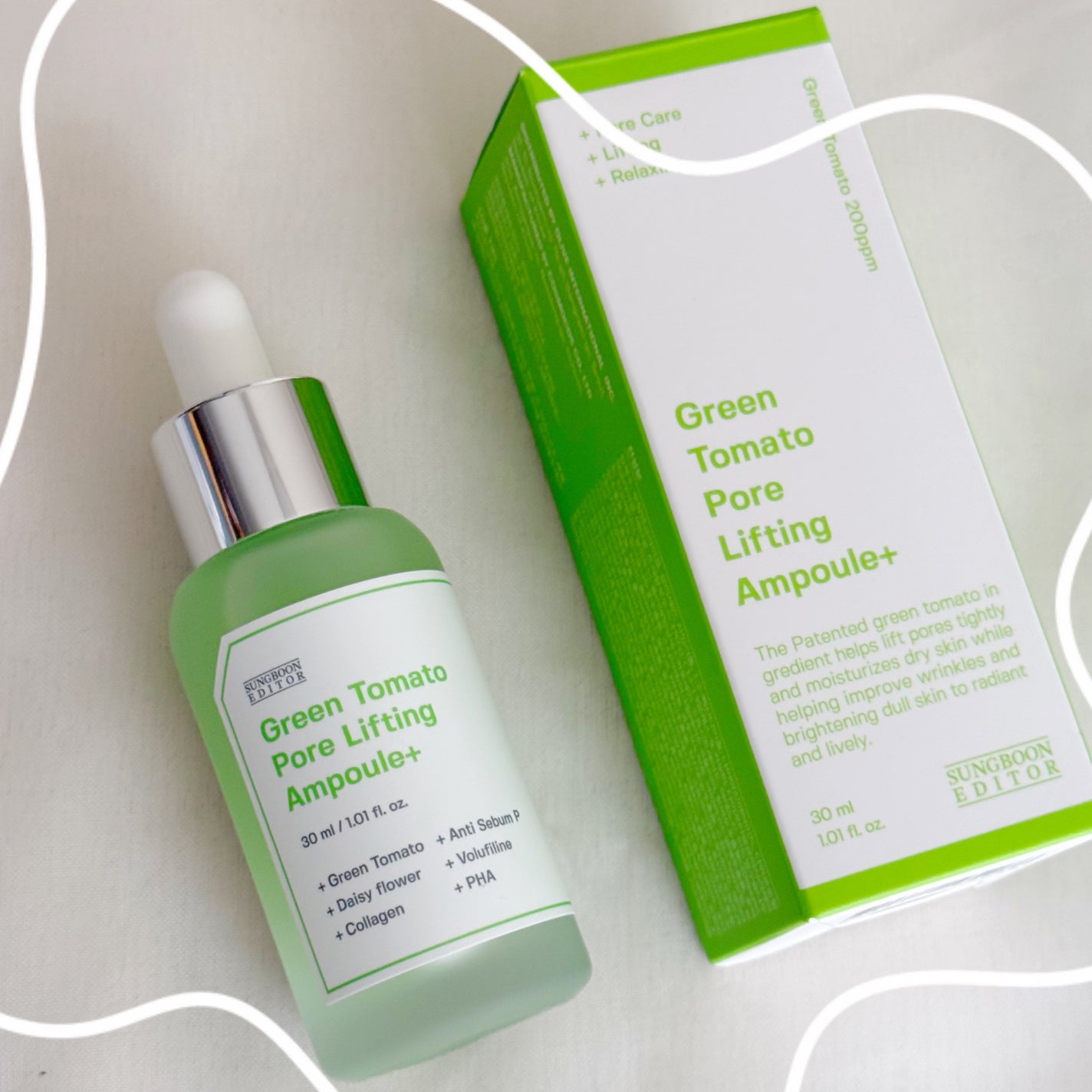グリーントマトポアリフティングアンプル+/SUNGBOON EDITOR(成分エディター)/美容液を使ったクチコミ(4枚目)