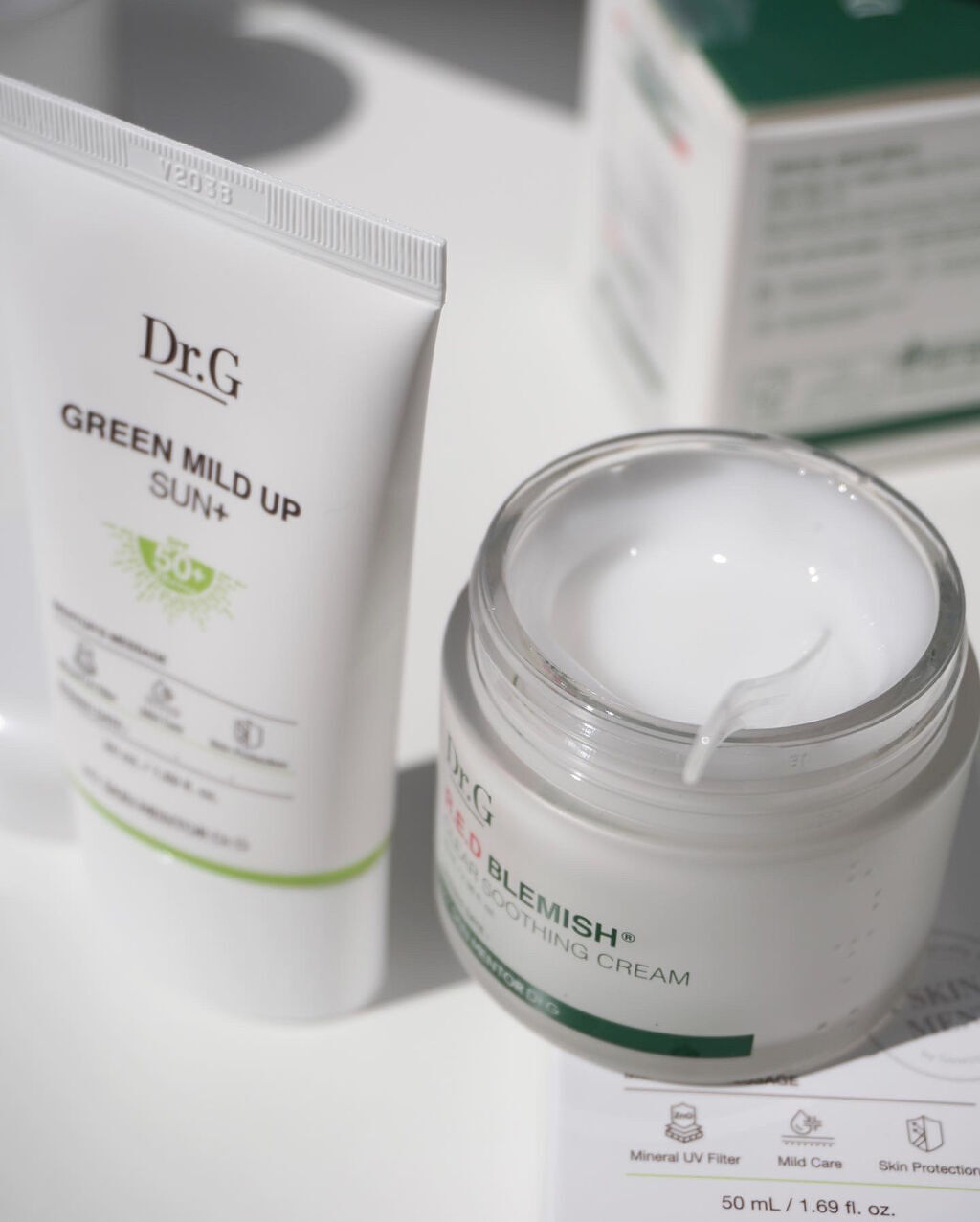 グリーンマイルドアップサンプラス/Dr.G/日焼け止めクリームを使ったクチコミ（2枚目）
