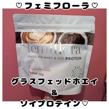 フェミフローラ グラスフェッドホエイ&ソイプロテイン ショコラ味/わかもと製薬/その他プロテインを使ったクチコミ(1枚目)