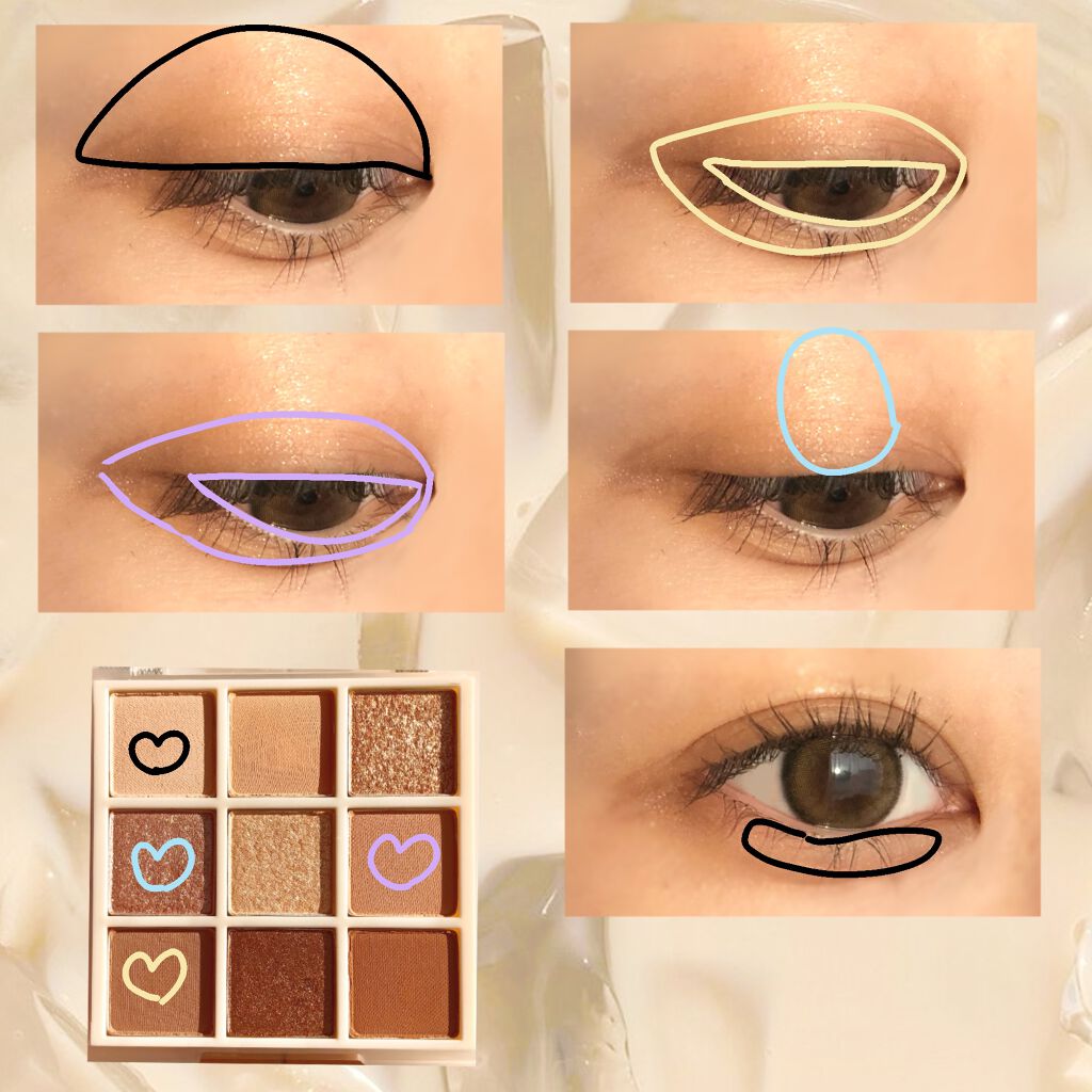 プレイカラーアイズ ≪ミルキーコレクション≫/ETUDE/アイシャドウパレットを使ったクチコミ（3枚目）