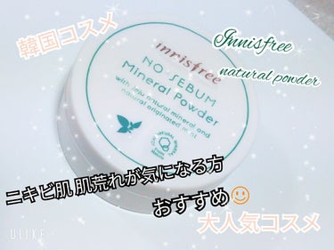 ノーセバム ミネラルパウダー/innisfree/ルースパウダーを使ったクチコミ（1枚目）