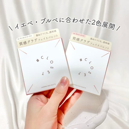 レイヤリングフェイスパレット/#CLOSET/パレットコンシーラーを使ったクチコミ(3枚目)