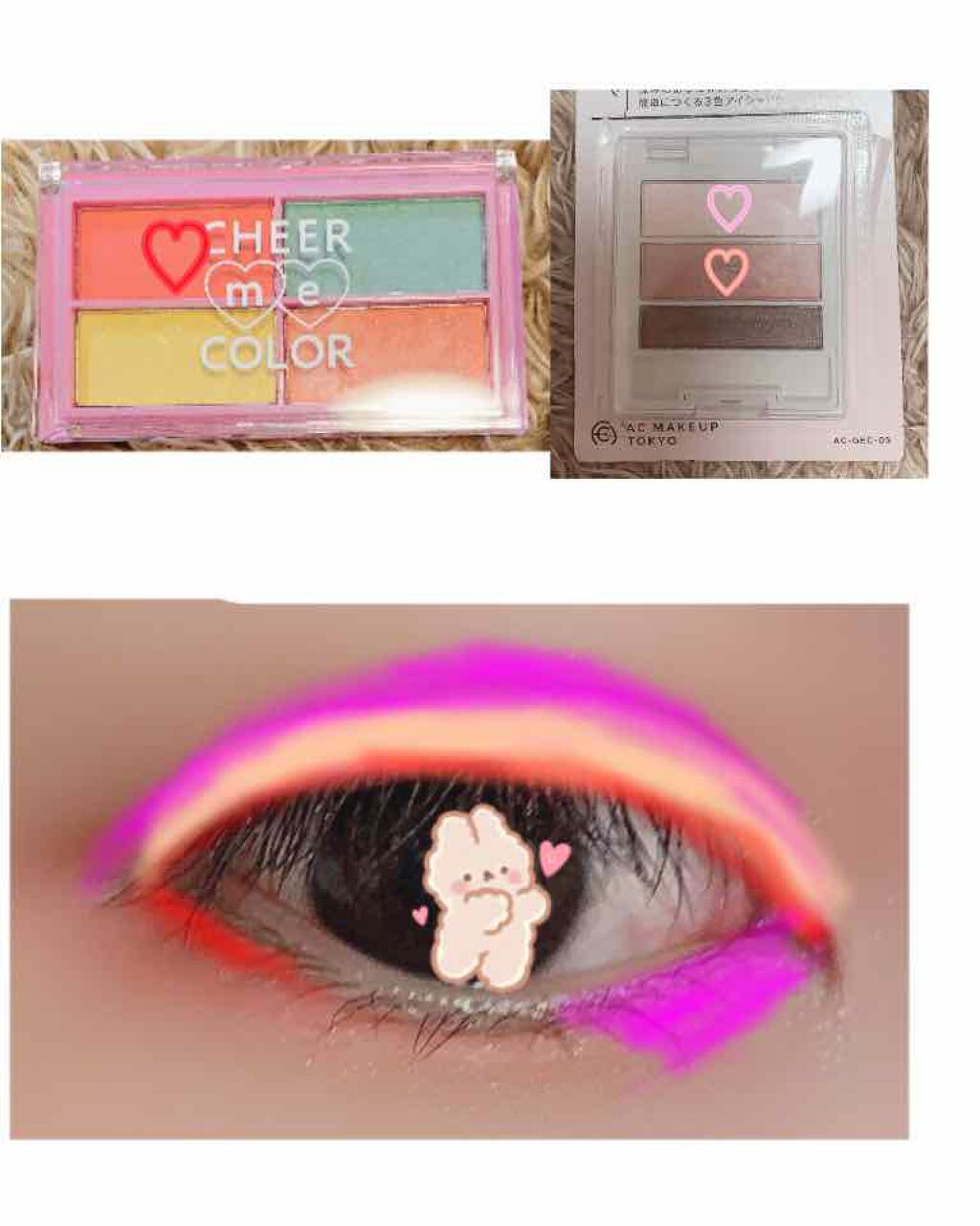 AC グラデーションアイカラー/AC MAKEUP/アイシャドウパレットを使ったクチコミ（3枚目）