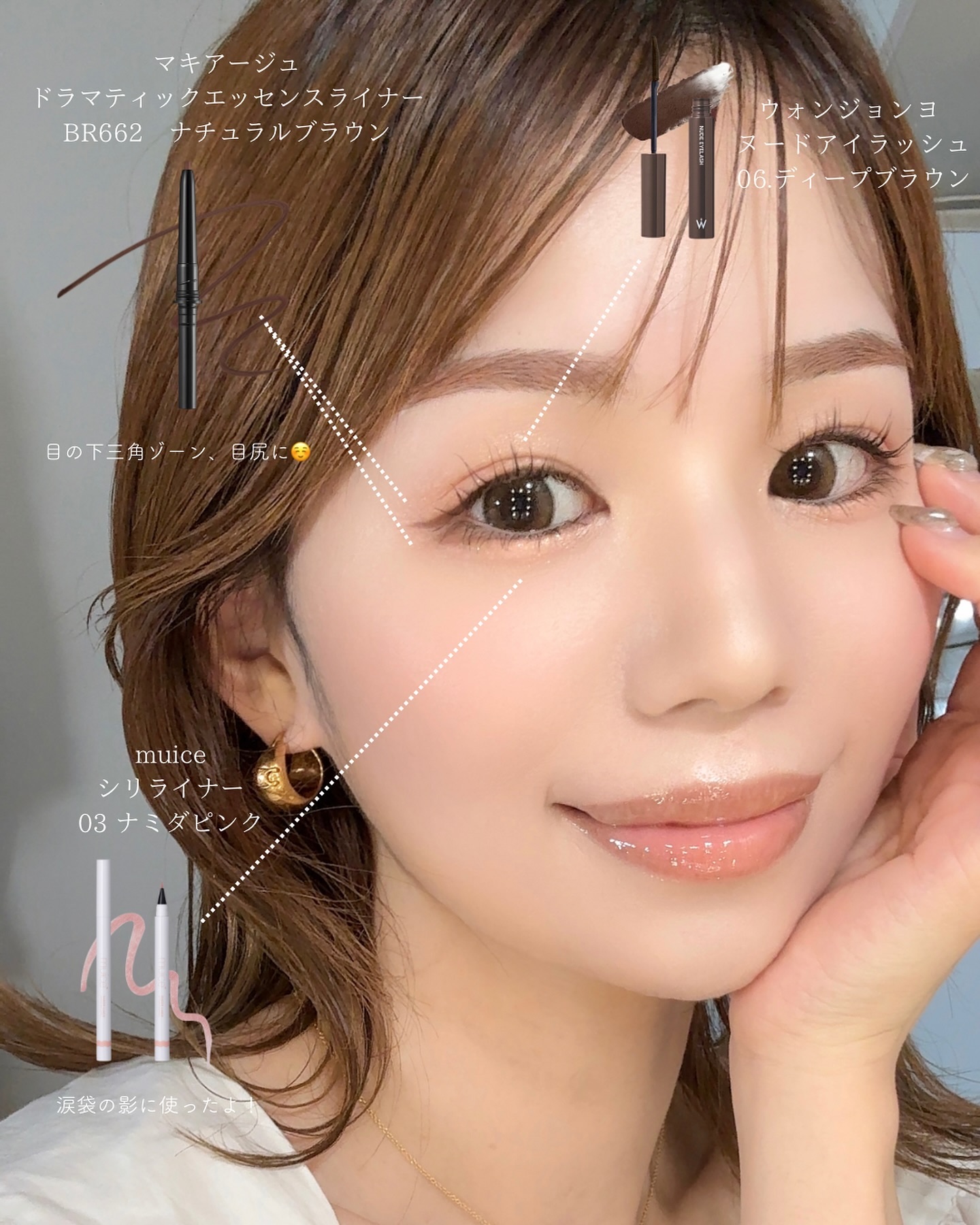 キラー アイ トリオ OR-3 陽だまりの瞳/Visée/アイシャドウパレットを使ったクチコミ（3枚目）