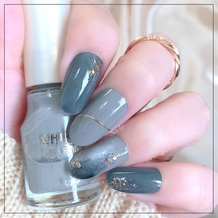 ネイル エナメル 045 グレー系/ちふれ/マニキュアを使ったクチコミ(1枚目)