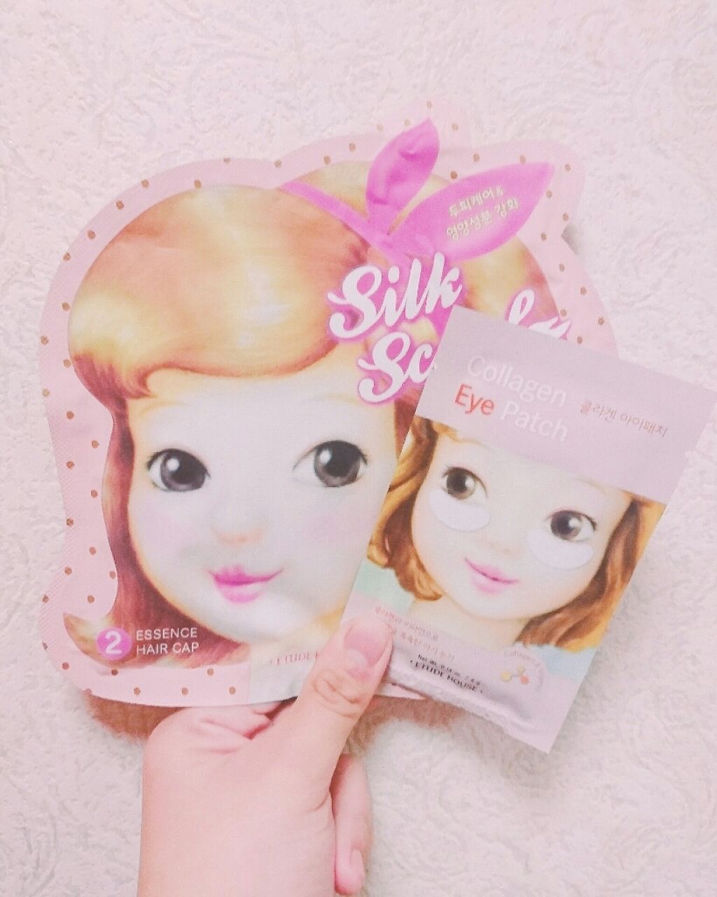 シルクスカーフダブルヘアマスク/ETUDE/ヘアマスク・ヘアパックを使ったクチコミ（1枚目）