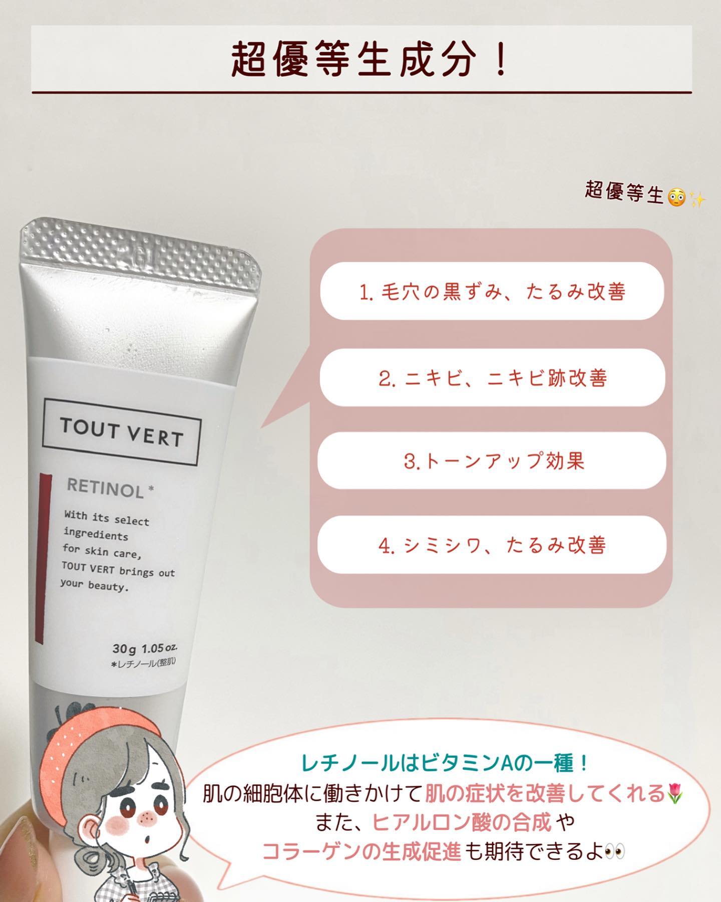 レチノールA 1% アドバンスドリバイタリゼーションクリーム/Life-flo/フェイスクリームを使ったクチコミ（3枚目）