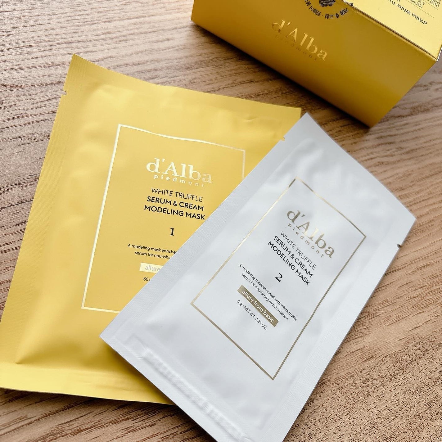 WHITE TRUFFLE SERUM & CREAM MODELING MASK/ダルバ/その他スキンケアを使ったクチコミ(2枚目)