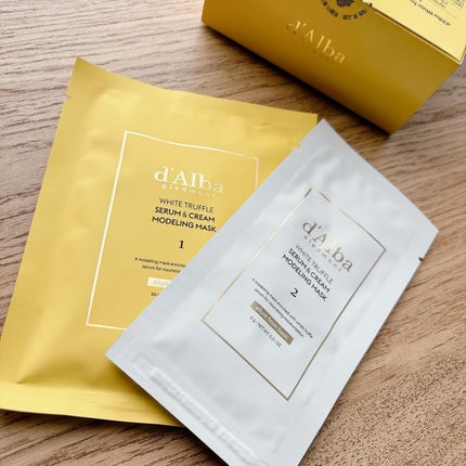 WHITE TRUFFLE SERUM & CREAM MODELING MASK/ダルバ/その他スキンケアを使ったクチコミ(2枚目)