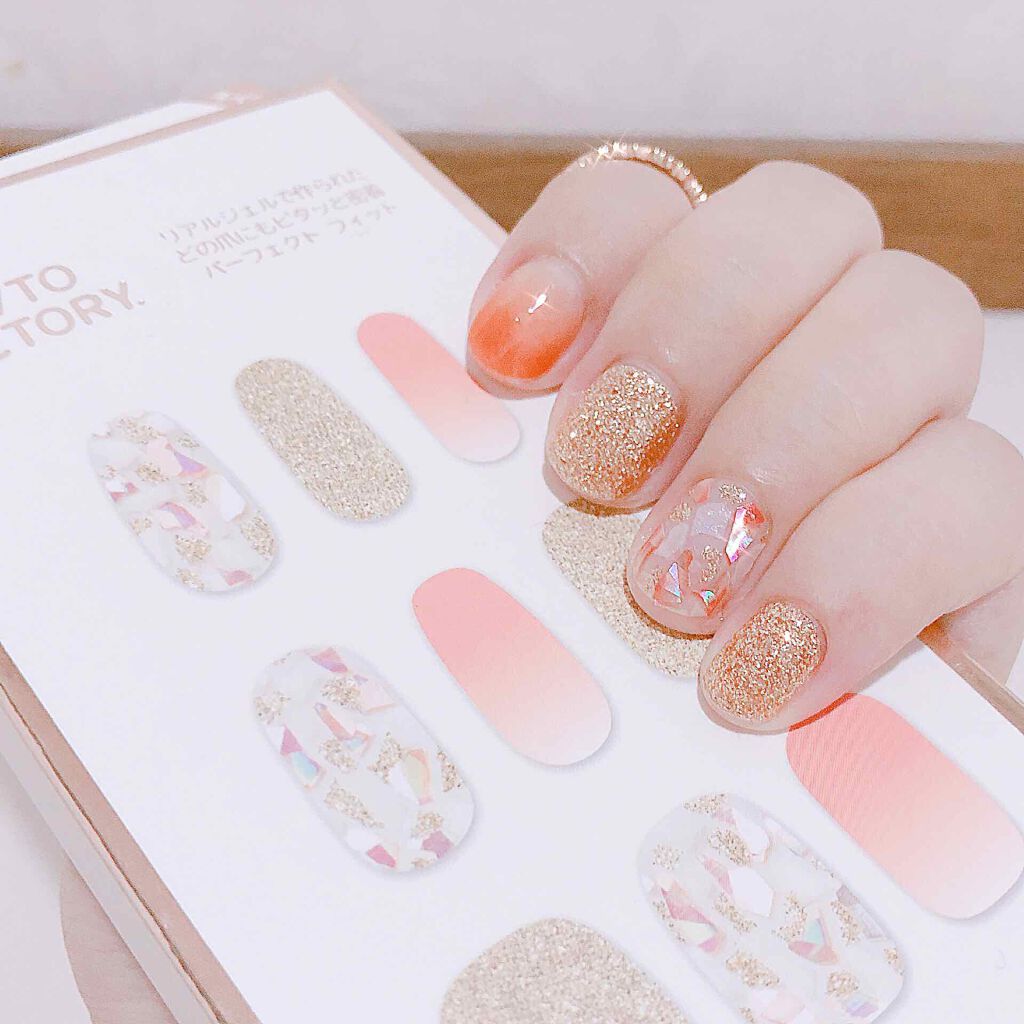 パーフェクトフィット ジェルネイルシール/GELATO FACTORY/ネイルシールを使ったクチコミ（3枚目）