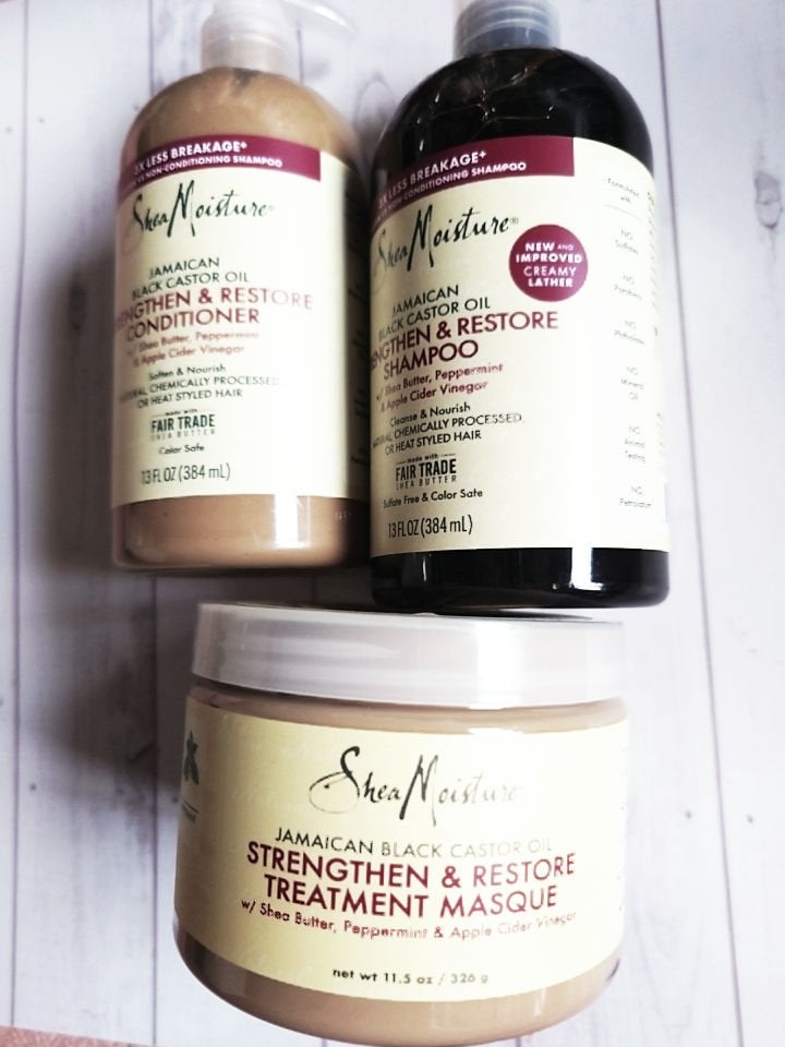 ジャマイカン ブラック キャスターオイル ストレングセン アンド リストア トリートメント マスク /SheaMoisture/洗い流すヘアトリートメントを使ったクチコミ(3枚目)