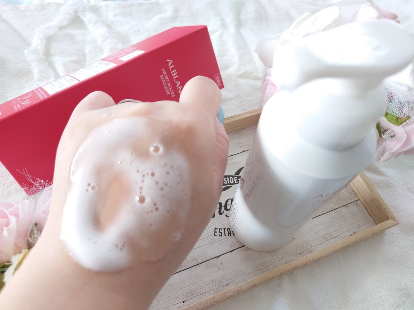 マイクロムース リフレッシャー/ALBLANC/泡洗顔を使ったクチコミ(4枚目)