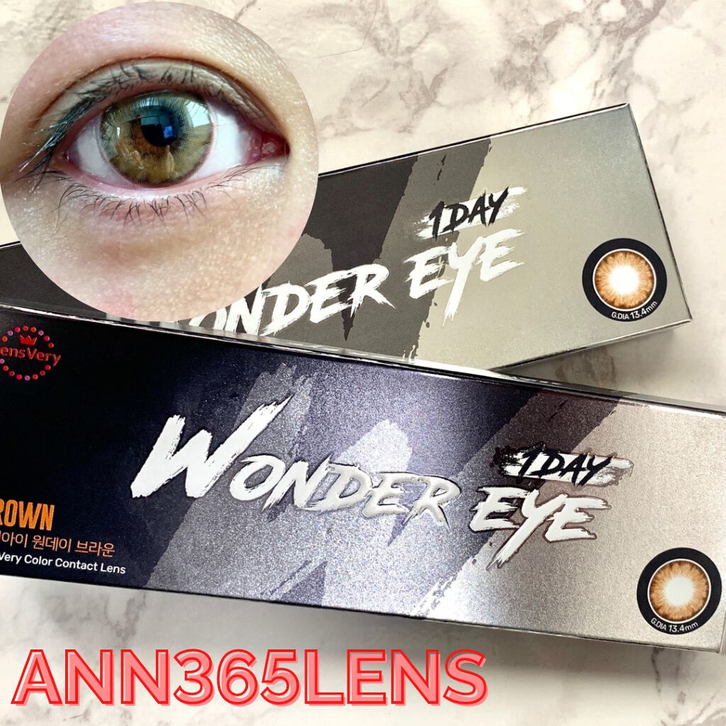 ワンダーアイ/ann365lens/カラーコンタクトレンズを使ったクチコミ(1枚目)