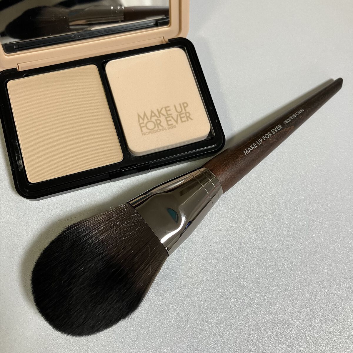 HDスキン マットベルベットコンパクト 1Y04（リフィル）/MAKE UP FOR EVER/パウダーファンデーションを使ったクチコミ（1枚目）