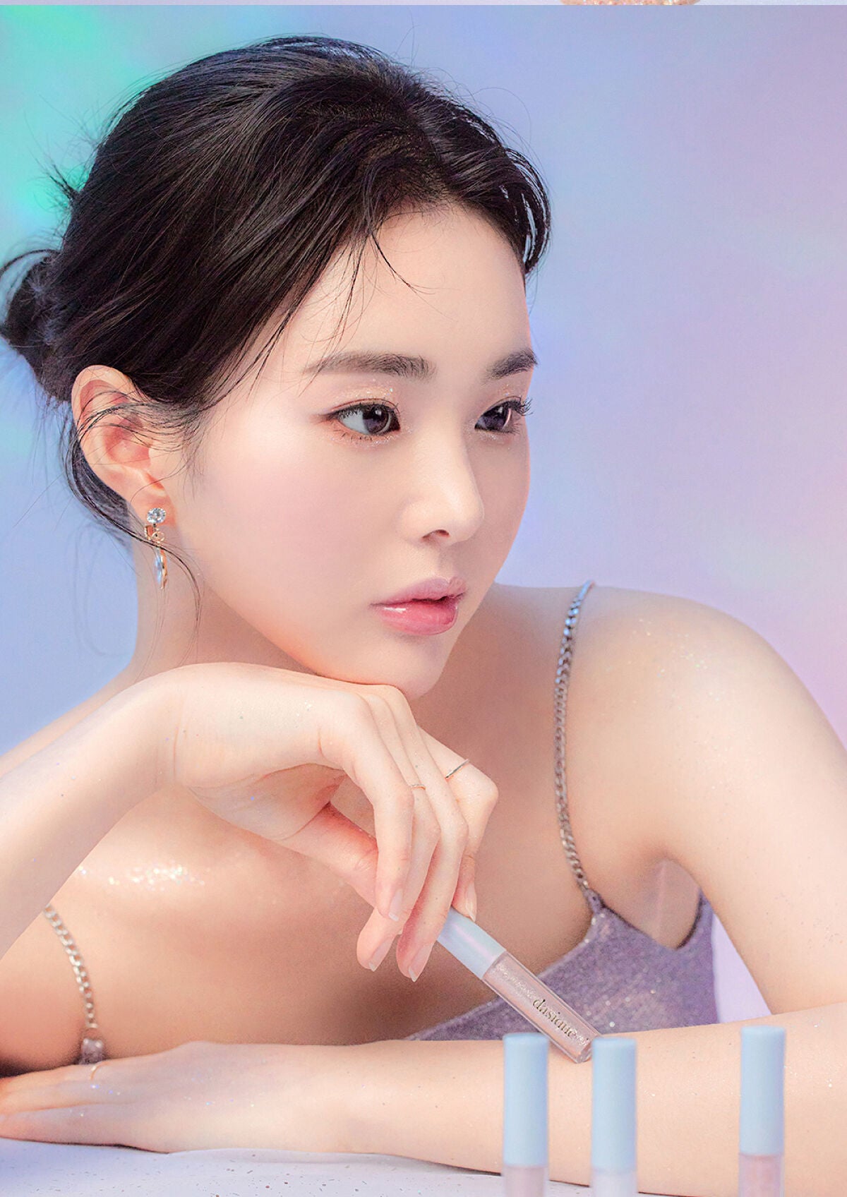 スターリット リキッドグリッター/dasique/メイクアップを使ったクチコミ(2枚目)