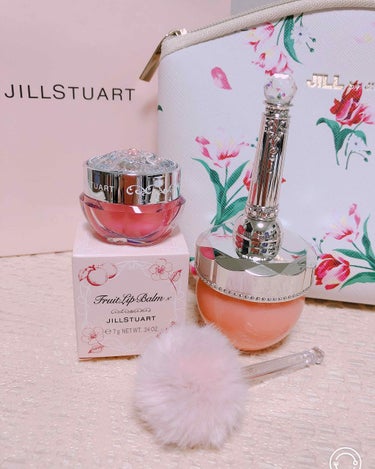 JILL STUART ルースブラッシュのクチコミ「JILL STUARTのルースブラッシュ02のfluffy flowerとフルーツリップバーム.....」（1枚目）