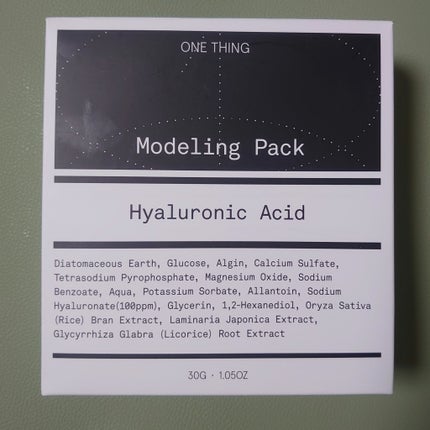 モデリングパック ヒアルロン酸 /ONE THING/洗い流すパック・マスクを使ったクチコミ(1枚目)