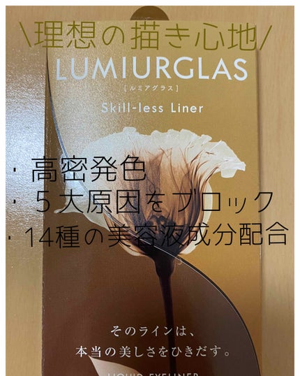 スキルレスライナー/LUMIURGLAS/リキッドアイライナーを使ったクチコミ(1枚目)