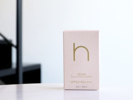 ヴィーガンアクアグロウサンセラム/HAMEL/日焼け止めローションを使ったクチコミ(2枚目)