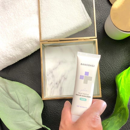 ミルクシスルリペアシカサンスクリーンプラス/BANOBAGI/日焼け止めミルクを使ったクチコミ(2枚目)