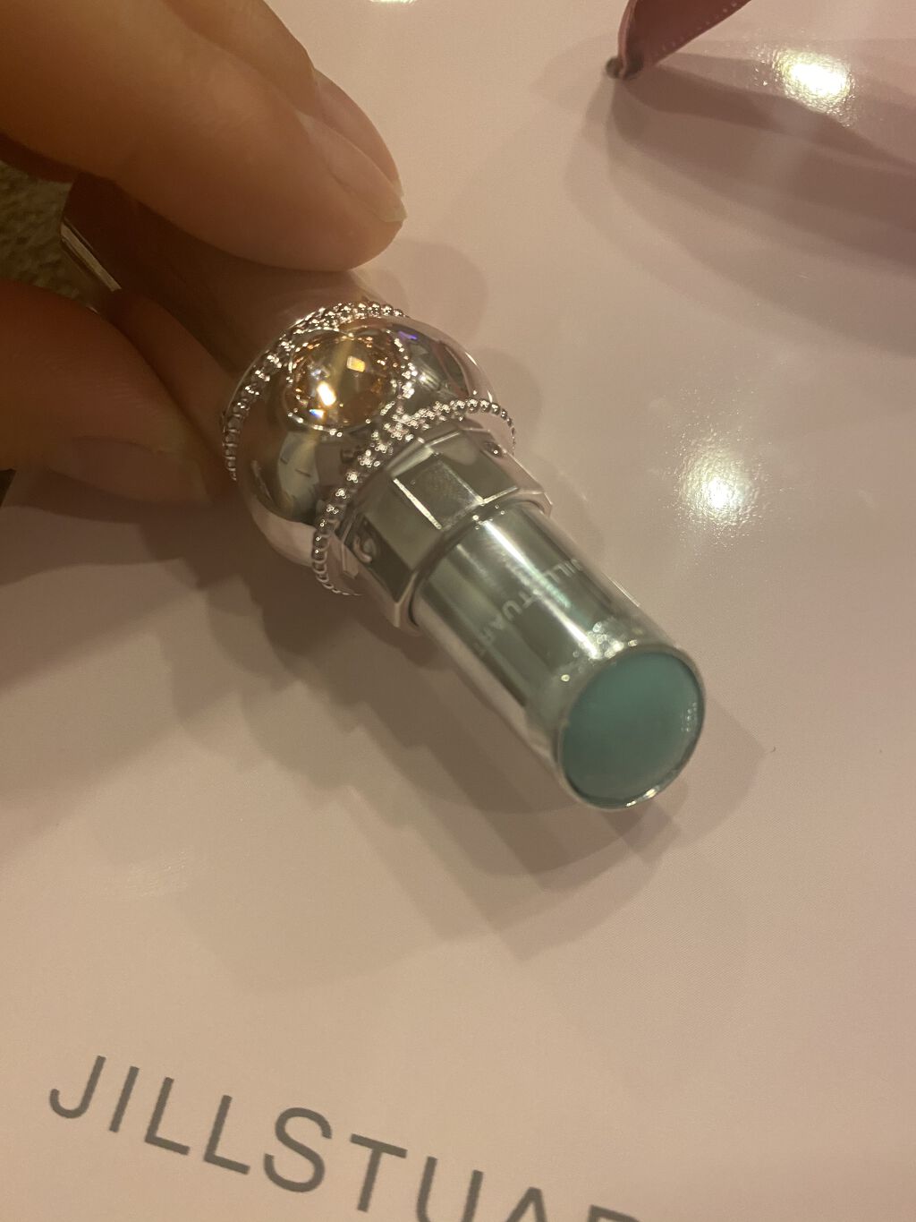 ジルスチュアート リップグロウ セラムバーム 02 mint breeze/JILL STUART/リップバームを使ったクチコミ（3枚目）