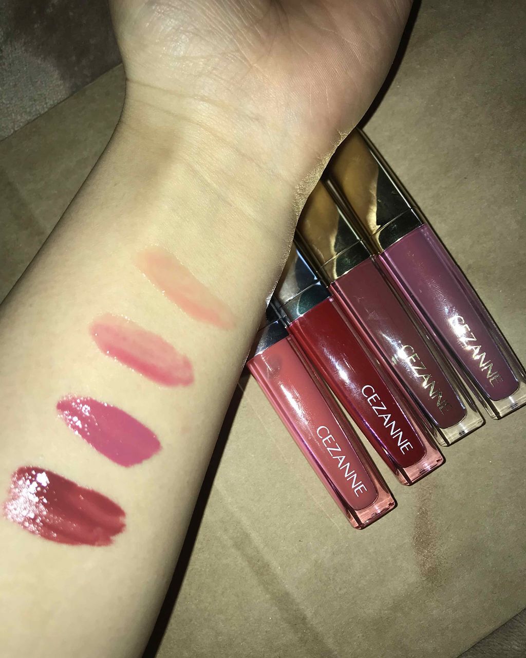 ジェルグロスリップ/CEZANNE/リップグロスを使ったクチコミ(3枚目)