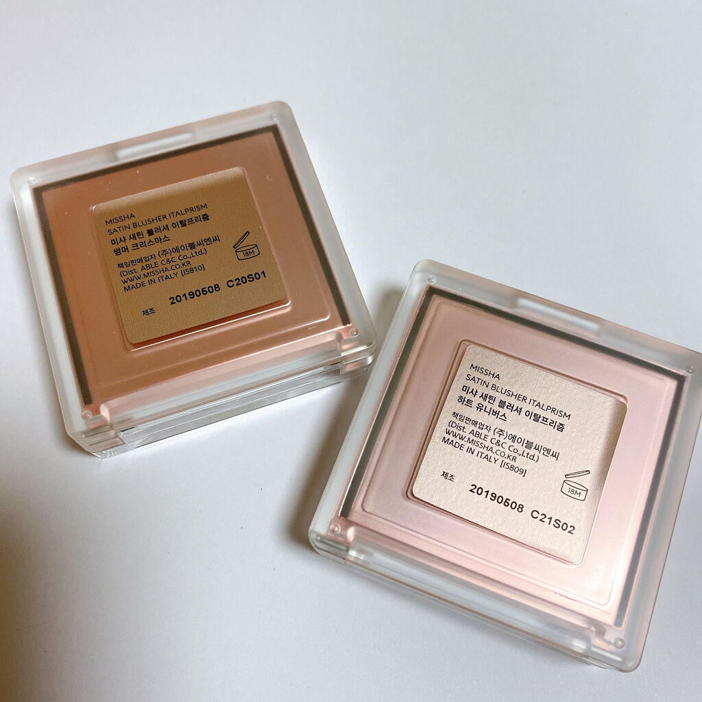 サテンチーク イタルプリズム/MISSHA/パウダーチークを使ったクチコミ（3枚目）