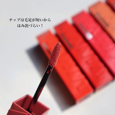 MAYBELLINE NEW YORK SPステイ ヴィニルインクのクチコミ「.
.
⚠️スウォッチ、23と37が
逆になってしまいました😭😭😭😭😭😭
紛らわしくてすみませ.....」（3枚目）