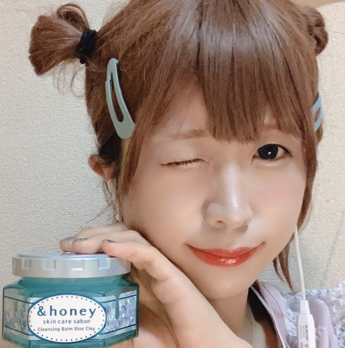 アンドハニー サボン クレンジングバーム ブルークレイ/&honey/クレンジングバームを使ったクチコミ（2枚目）