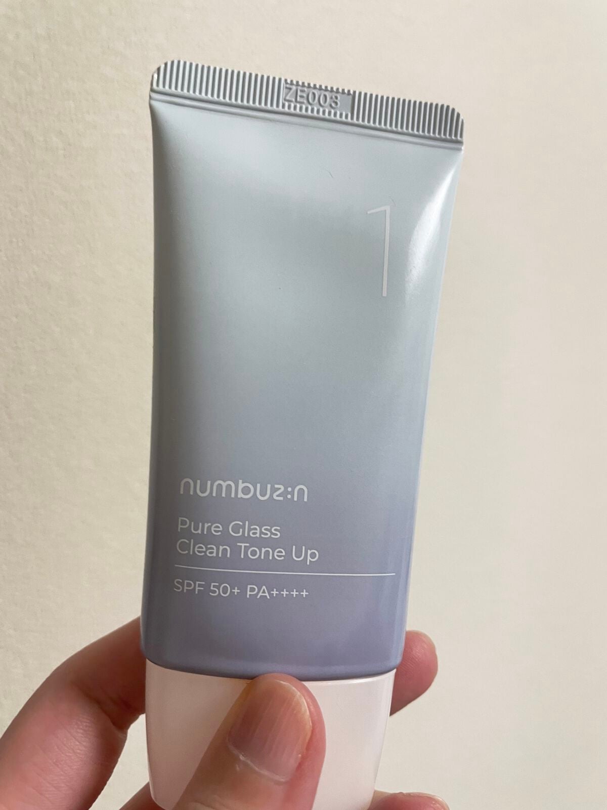 1番 ガラス玉トーンアップクリーム/numbuzin/日焼け止めクリームを使ったクチコミ(1枚目)