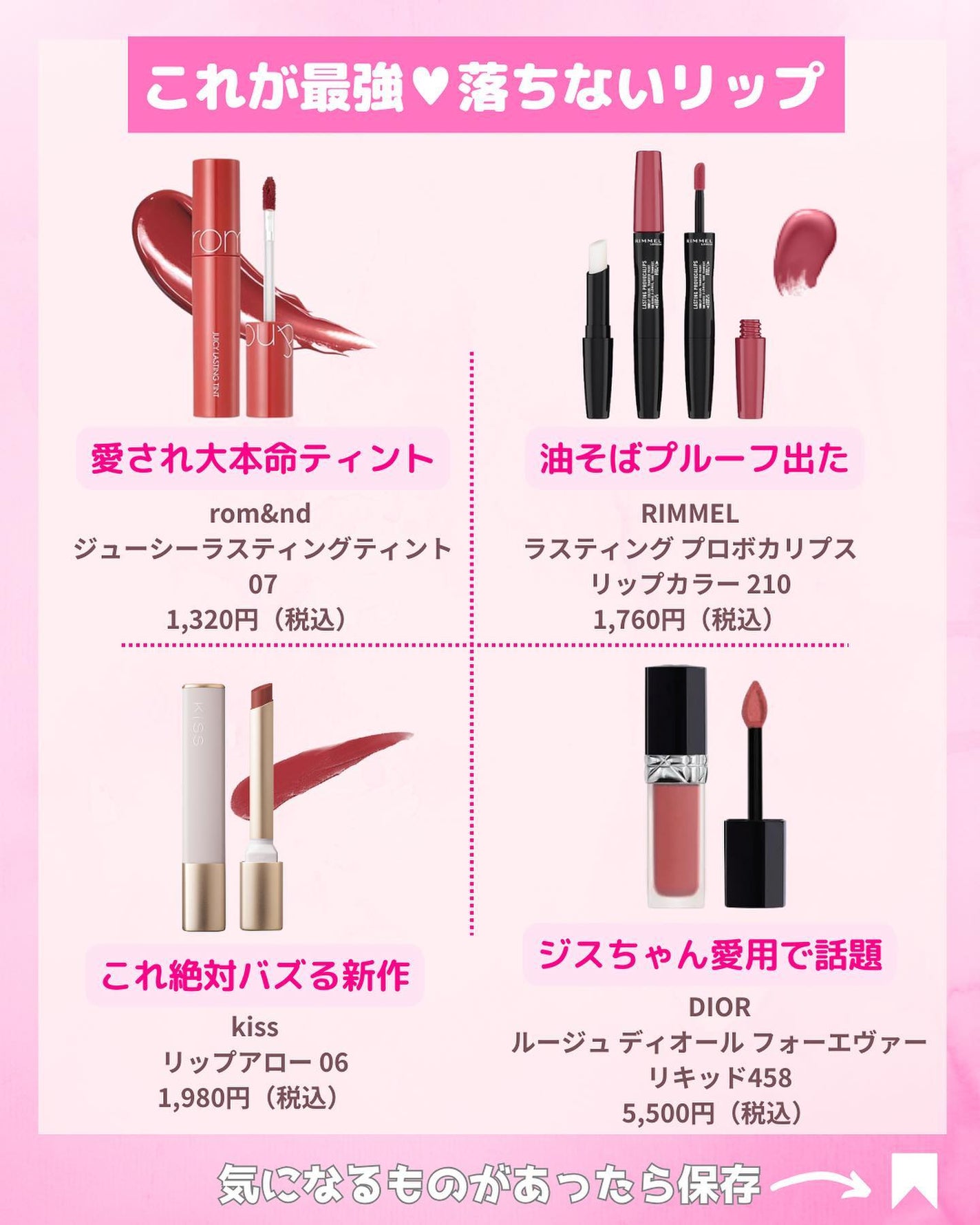 ジューシーラスティングティント/rom&nd/リップティントを使ったクチコミ(3枚目)