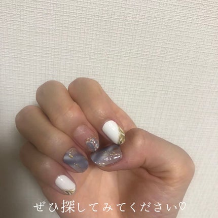 ネイルシール/Qoo10/ネイルシールを使ったクチコミ(4枚目)